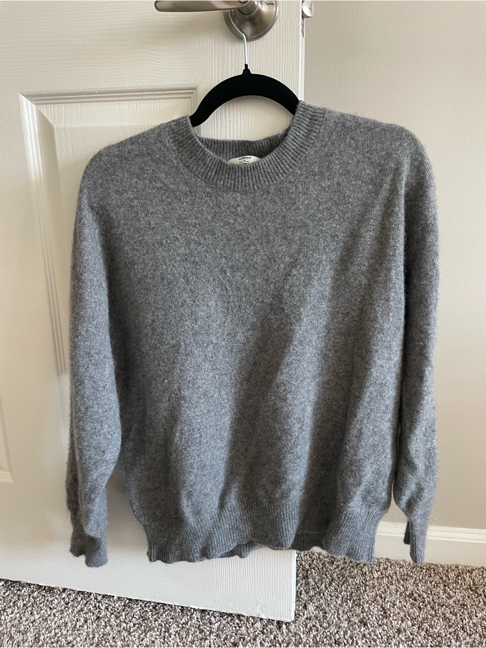Aritzia Cozy Gray Crewneck Sweater